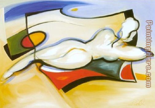 Nude On Beach painting - Alfred Gockel Nude On Beach art painting